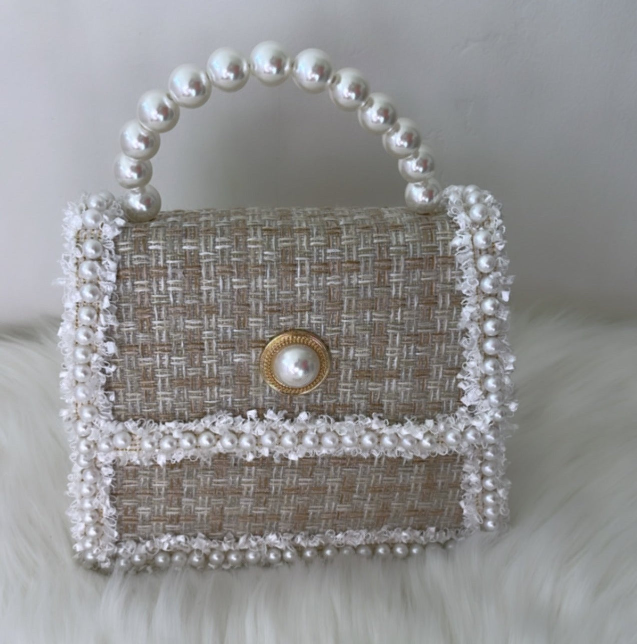 Pearl crossbody handbag