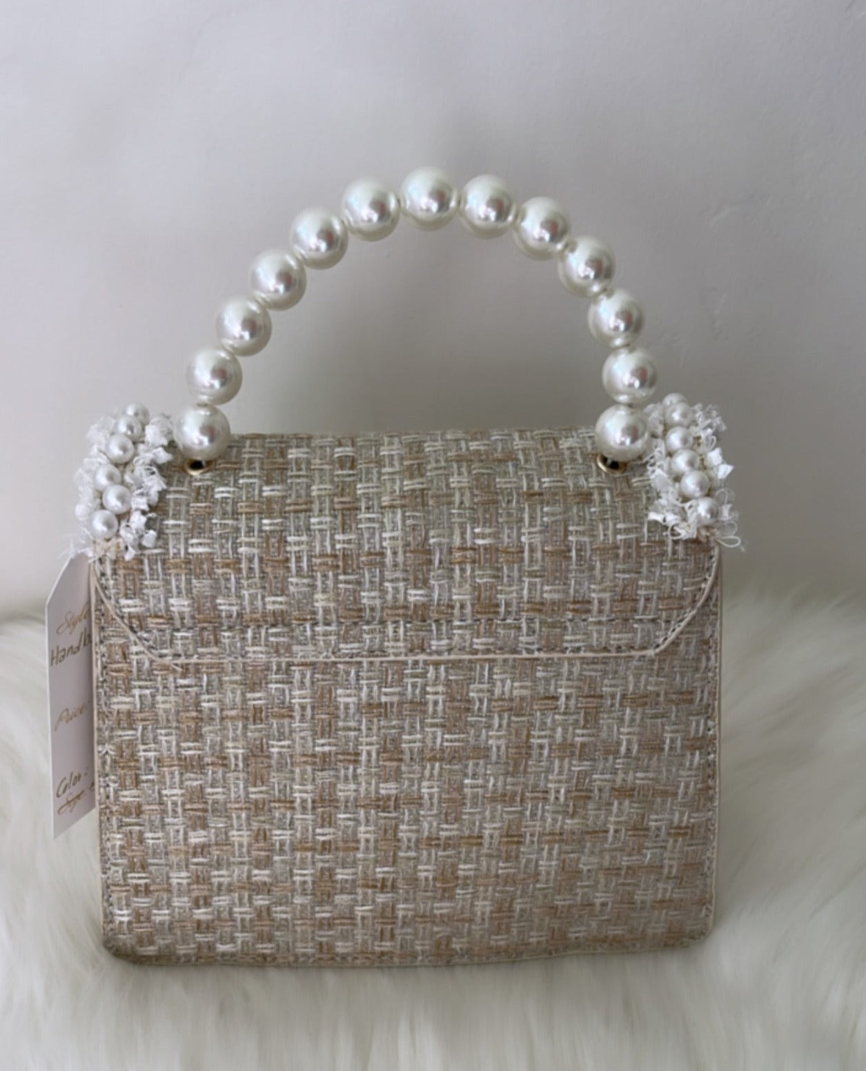 Pearl crossbody handbag